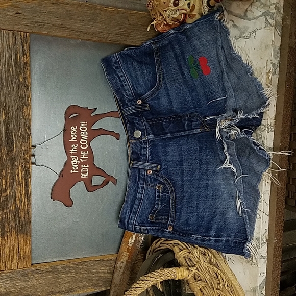 Levi's Pants - Levi 501 Cherry shorts